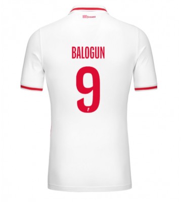 AS Monaco Folarin Balogun #9 Primera Equipación 2024-25 Manga Corta